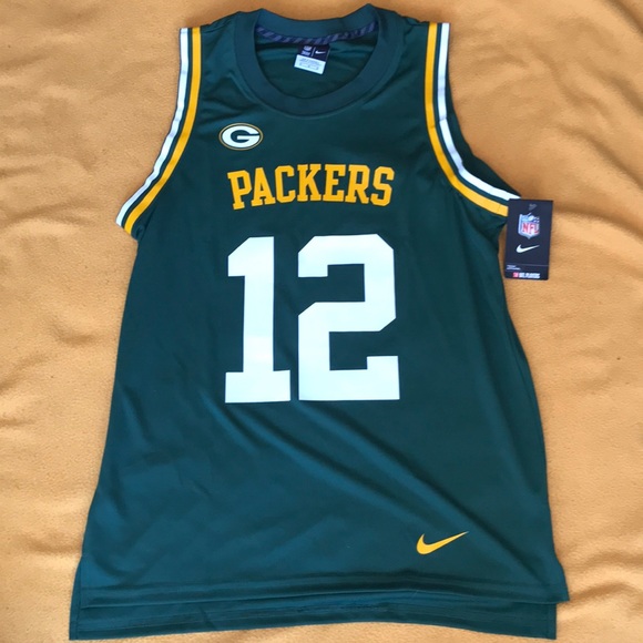 Nike NFL Aaron Rodgers #12 Basketball Jersey Sz: M - Picture 2 of 8